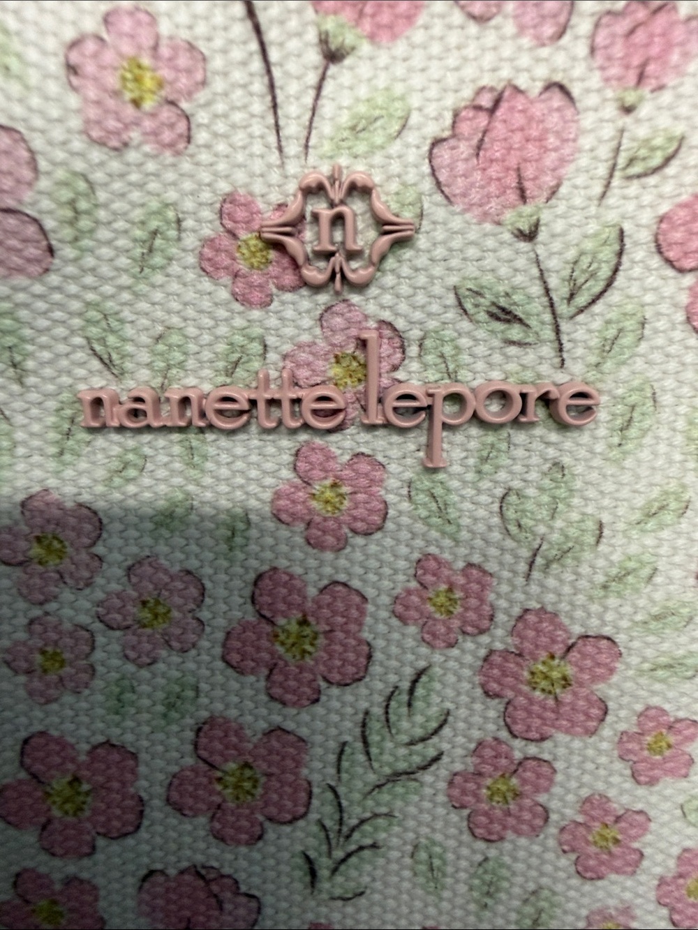 Nanette Lepore | “Pretty Petals-Pink Gingham” Bow-Accent Tote 🌸 - Picture 10 of 15